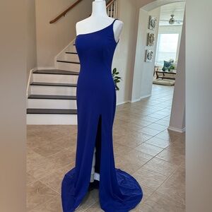 La Femme Royal Blue Wedding Dress